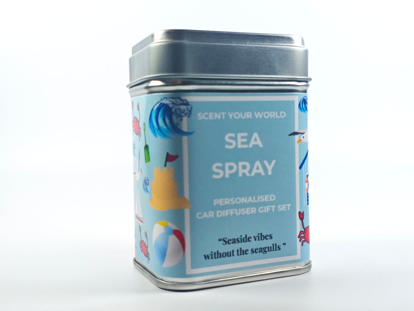 Personalised car diffuser gift set - Sea spray