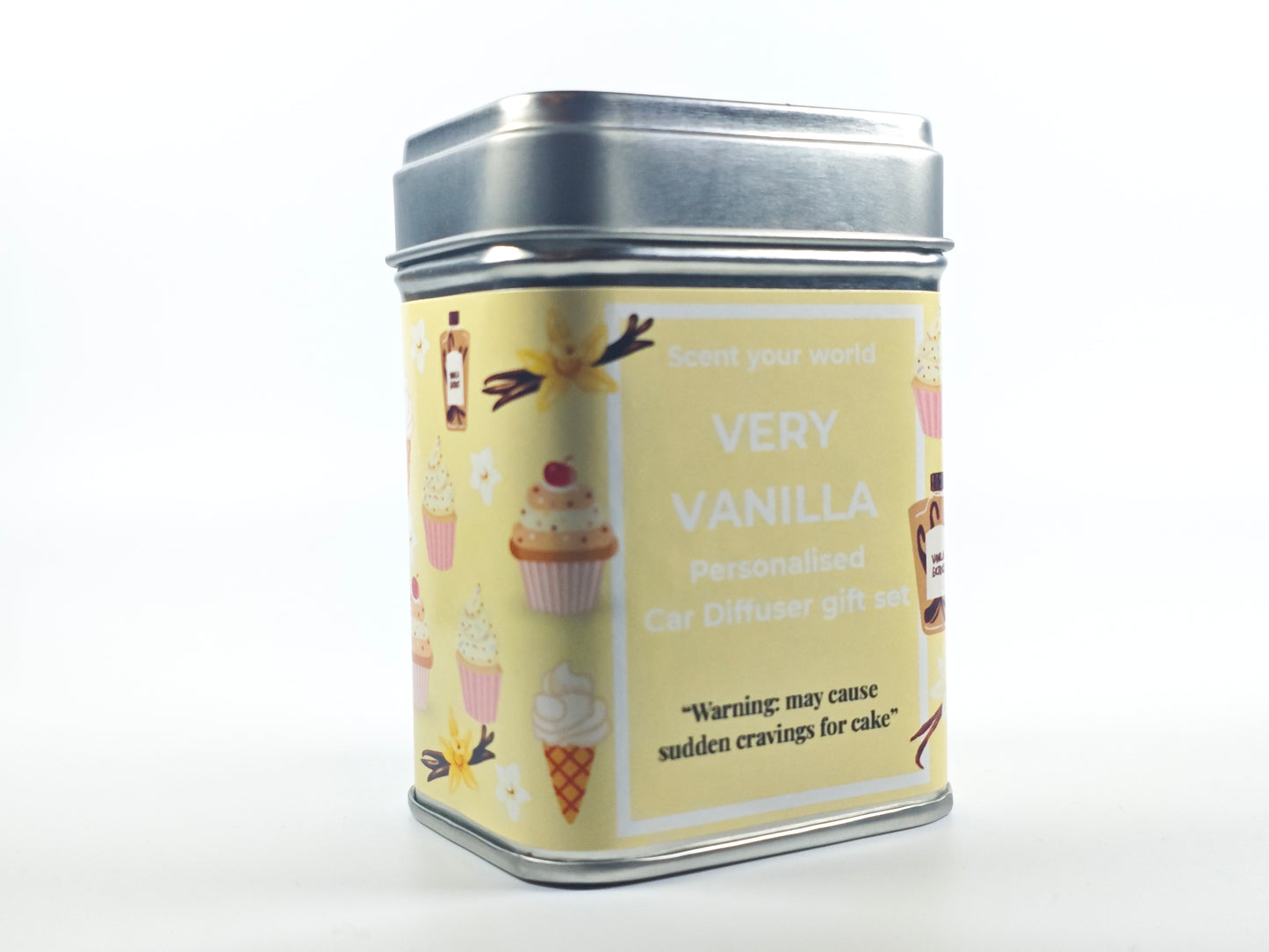 Personalised car diffuser gift set - Very vanilla