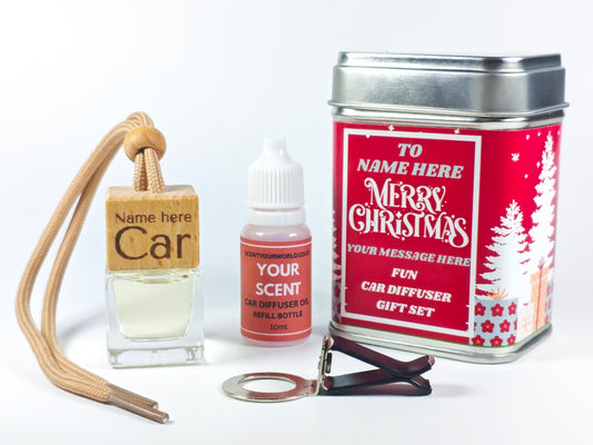 Christmas car diffuser gift set - Personalised - Car