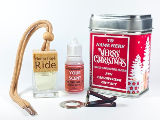 Christmas car diffuser gift set - Personalised - Ride