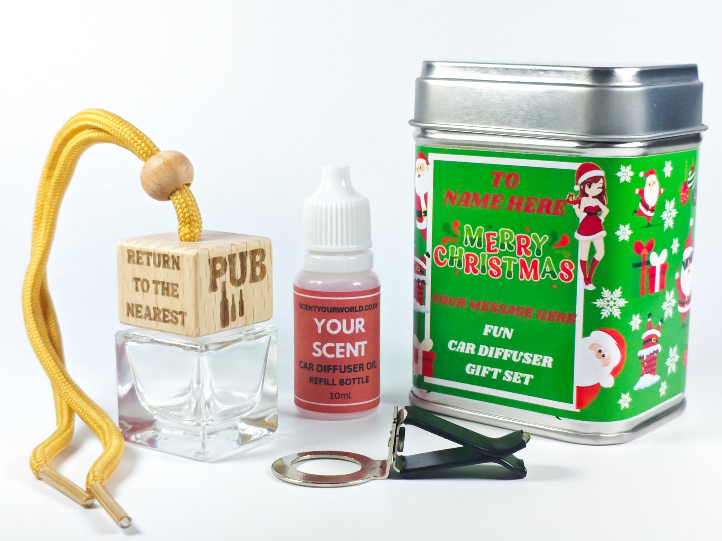 Christmas car diffuser gift set - If lost, return to the nearest pub