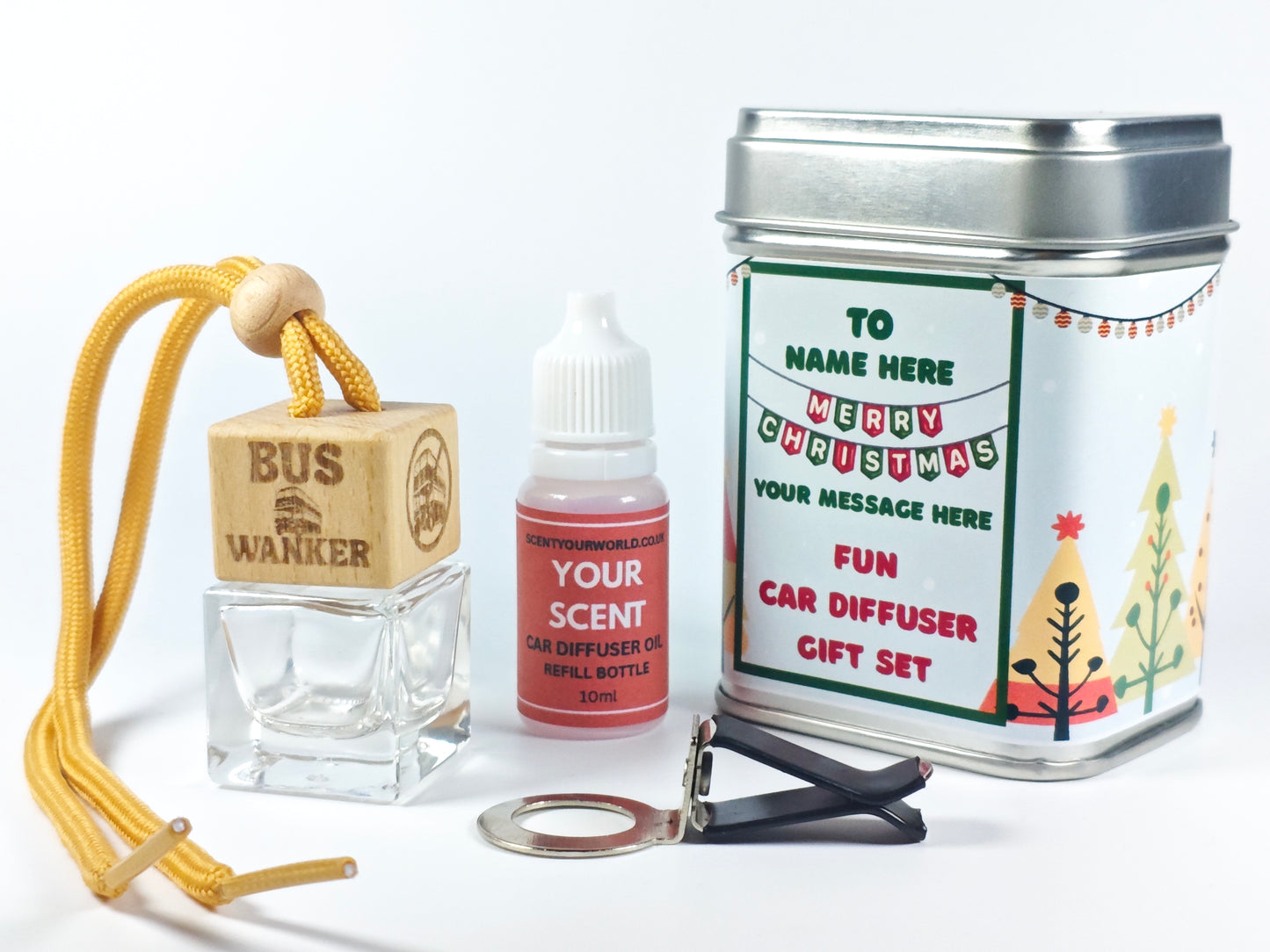 Christmas car diffuser gift set - Bus wanker