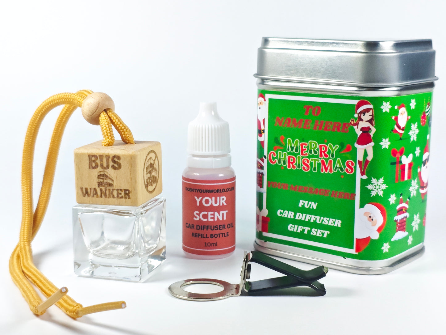 Christmas car diffuser gift set - Bus wanker