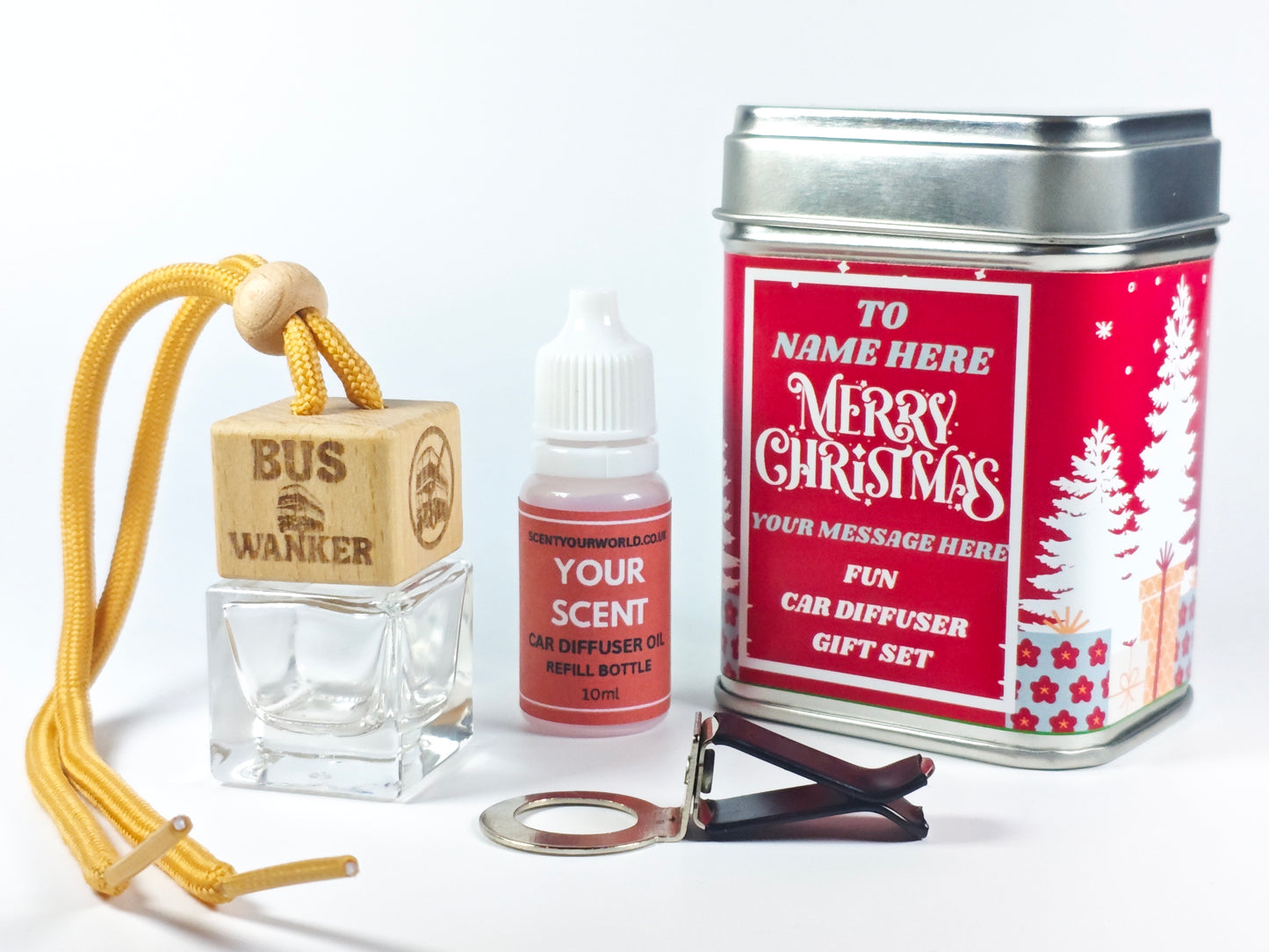 Christmas car diffuser gift set - Bus wanker