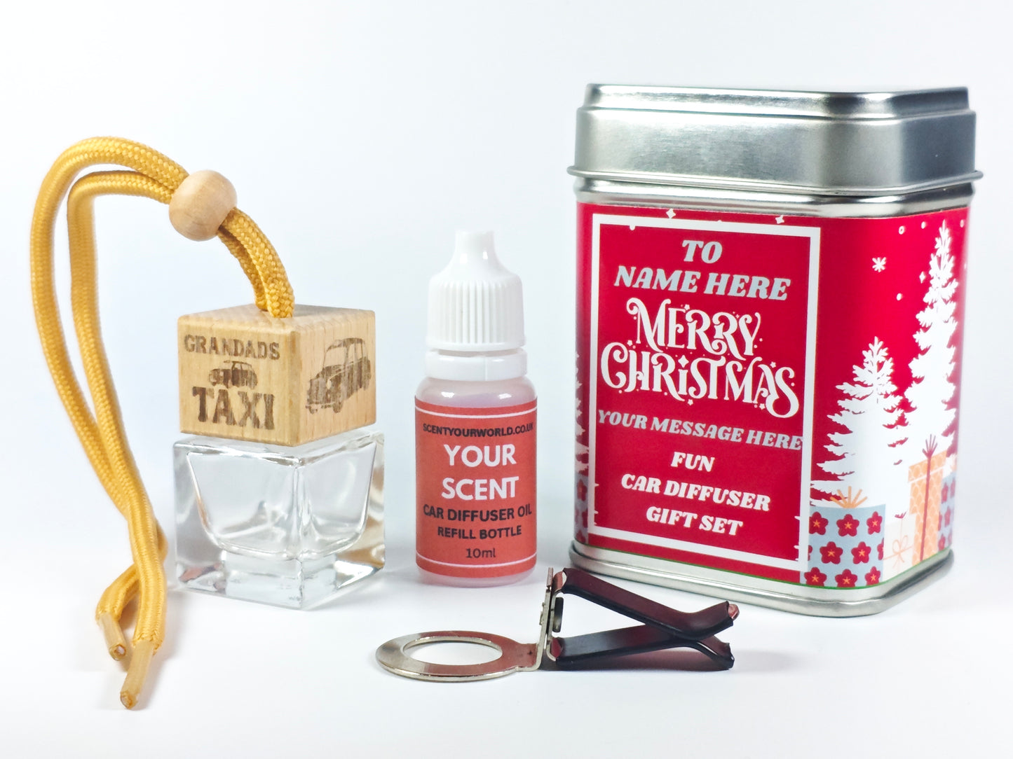 Christmas car diffuser gift set - Grandad's taxi