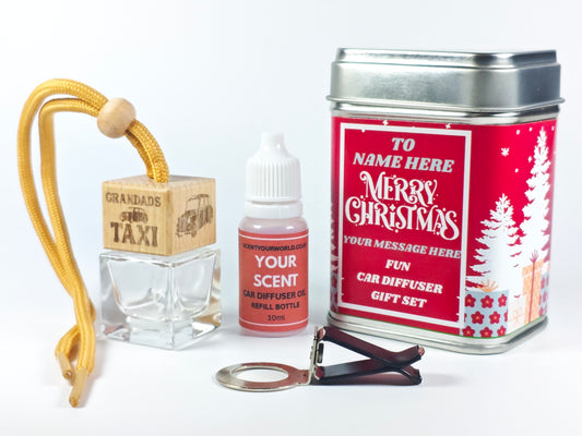 Christmas car diffuser gift set - Grandad's taxi