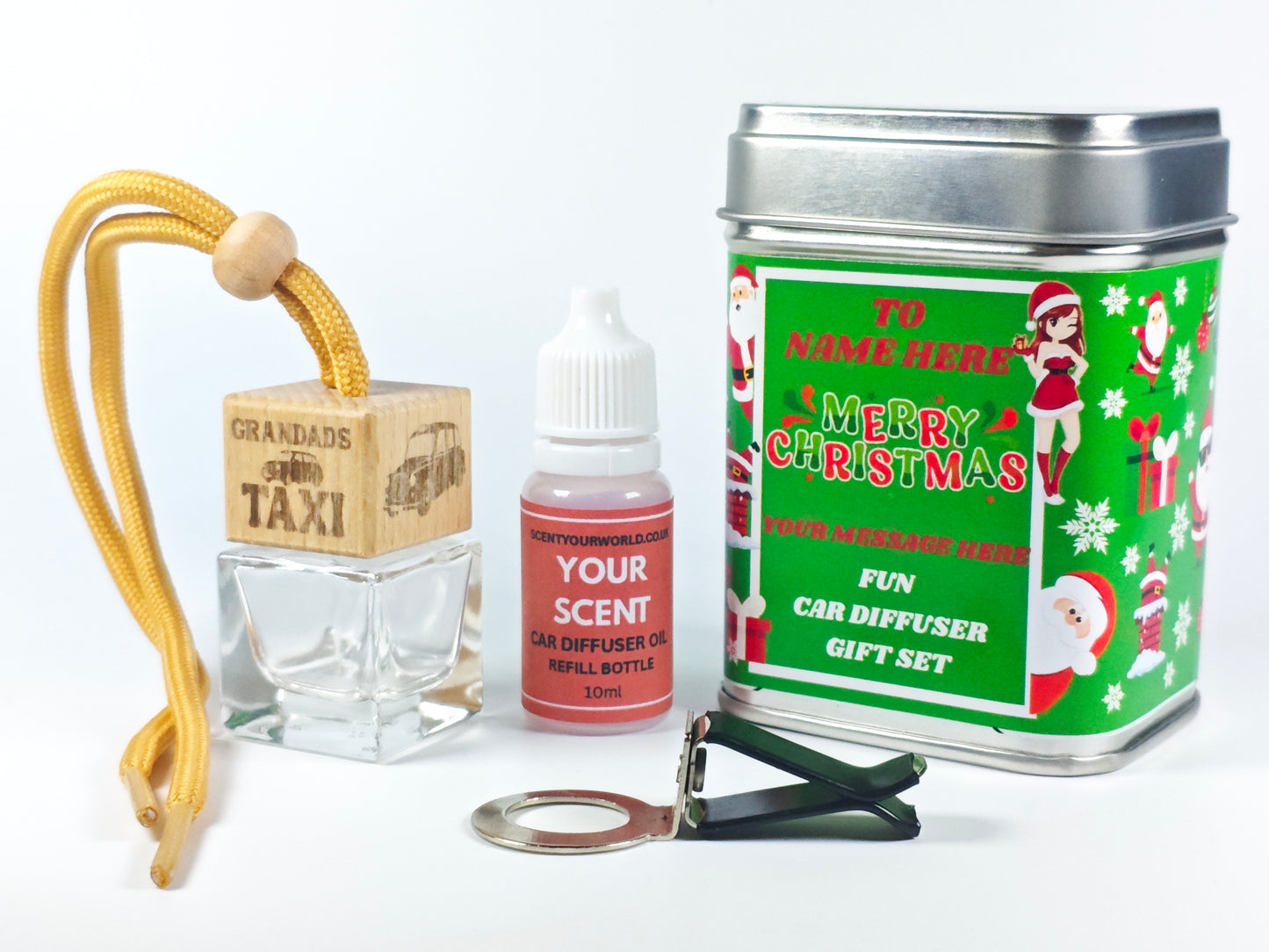 Christmas car diffuser gift set - Grandad's taxi