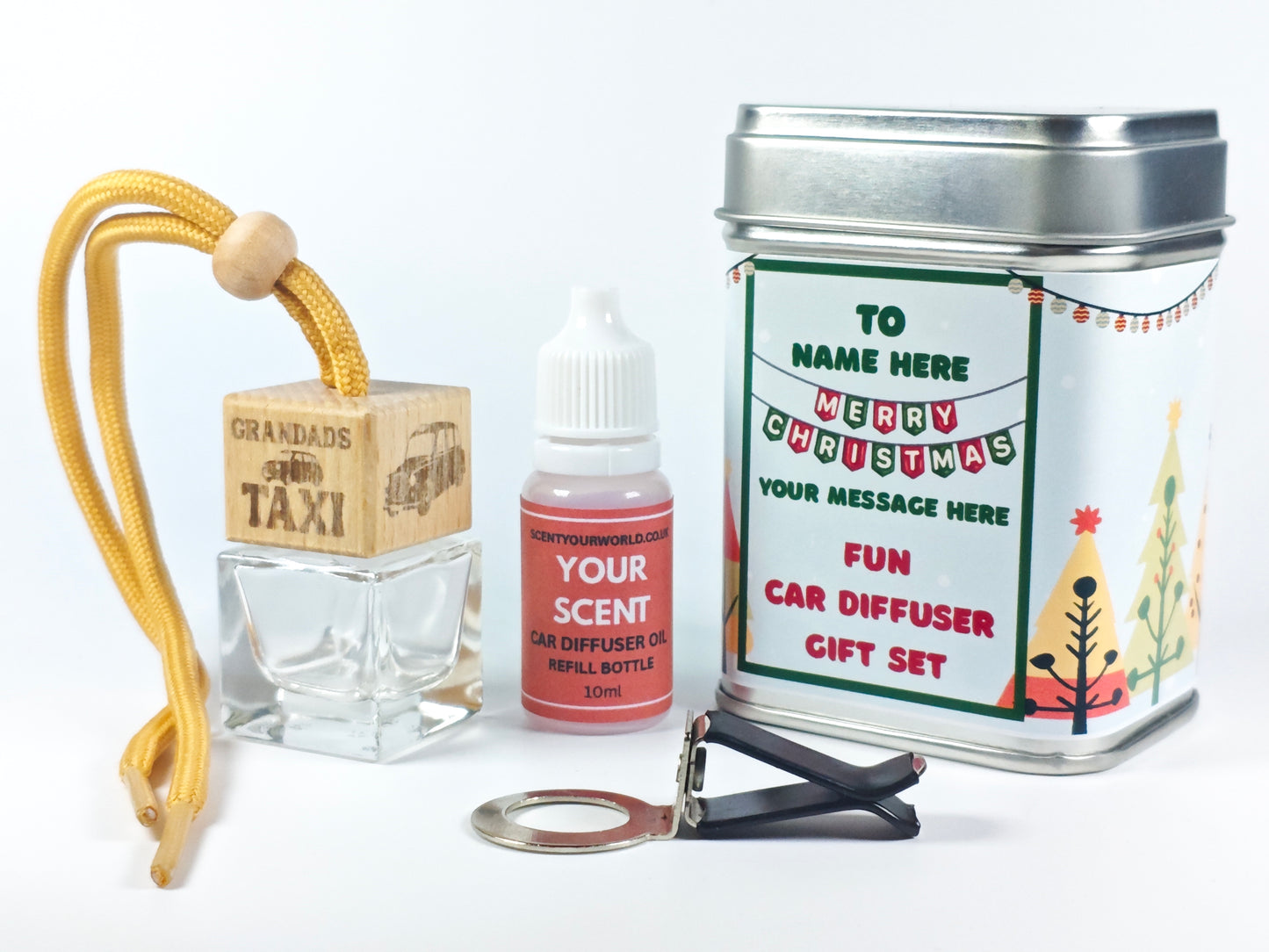 Christmas car diffuser gift set - Grandad's taxi