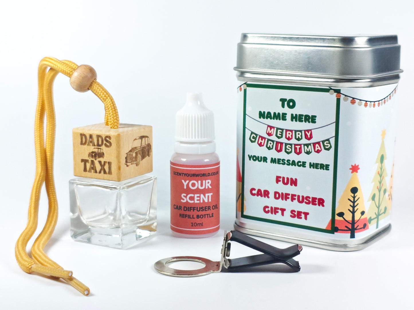 Christmas car diffuser gift set - Dad's taxi