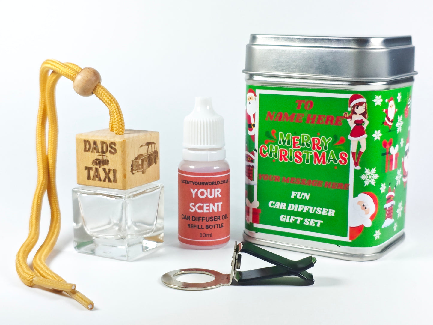 Christmas car diffuser gift set - Dad's taxi
