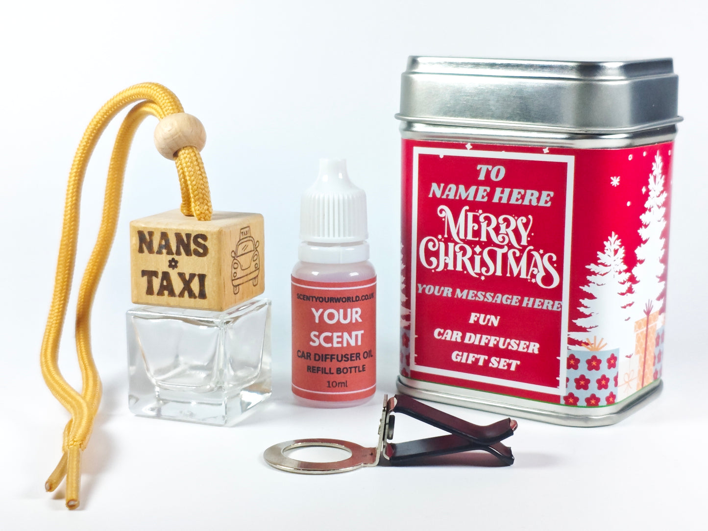 Christmas car diffuser gift set - Nan's taxi