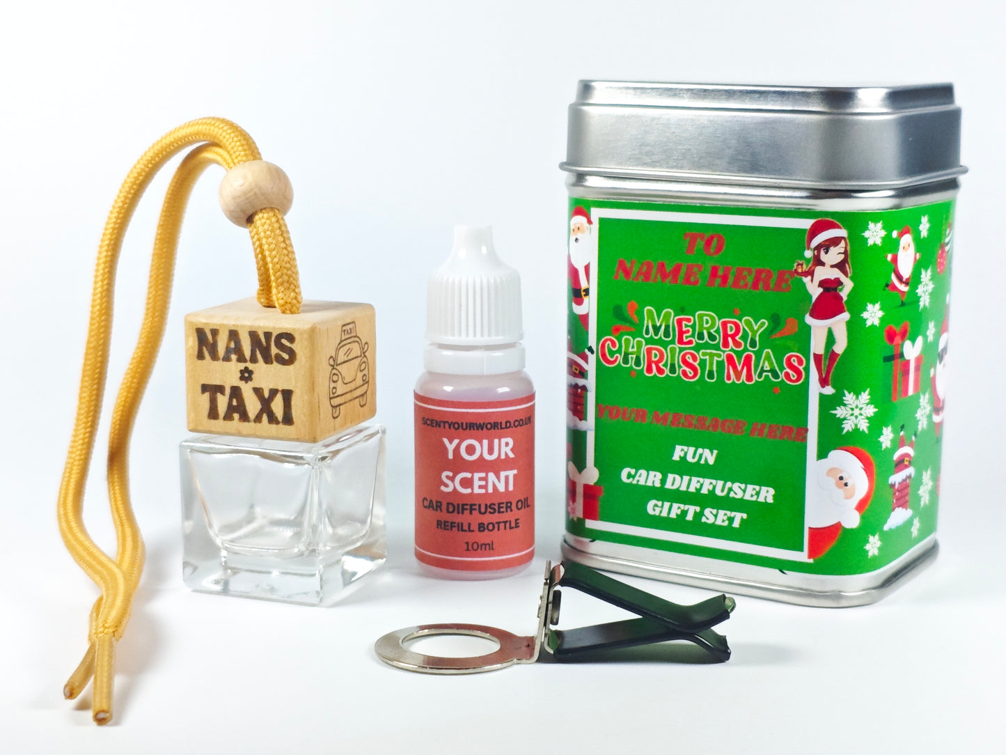 Christmas car diffuser gift set - Nan's taxi