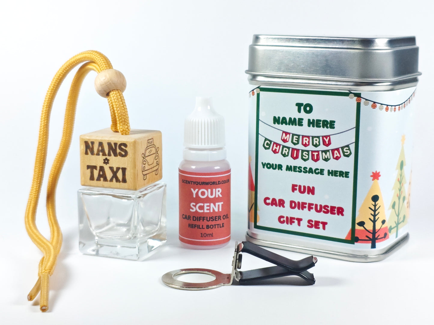 Christmas car diffuser gift set - Nan's taxi