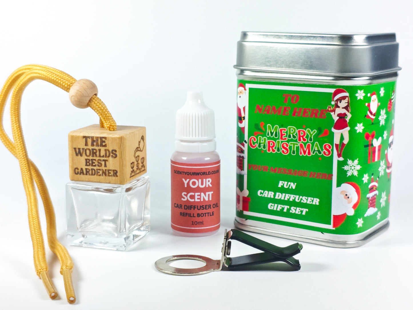 Christmas car diffuser gift set - Crazy cat lady