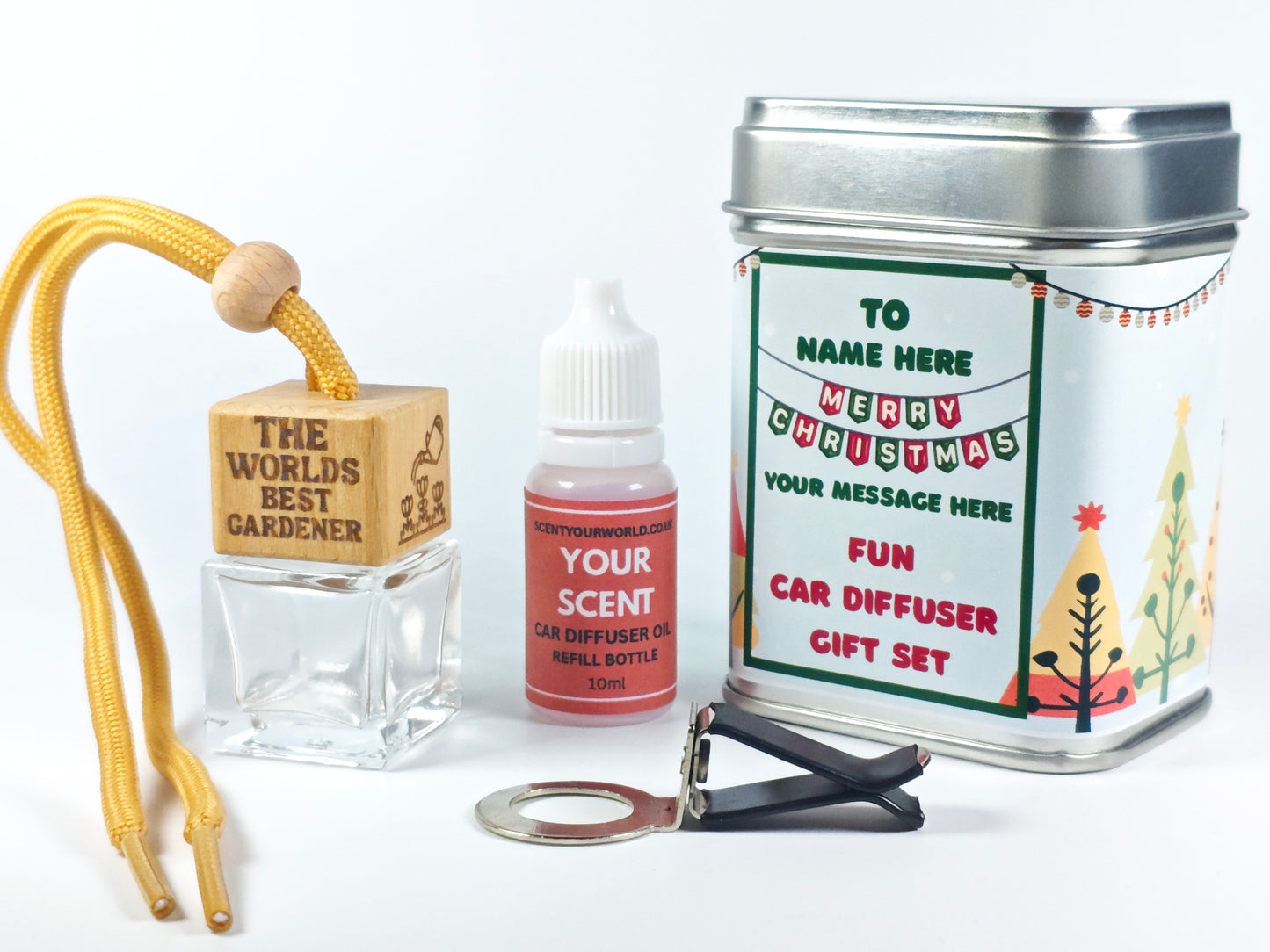 Christmas car diffuser gift set - Crazy cat lady