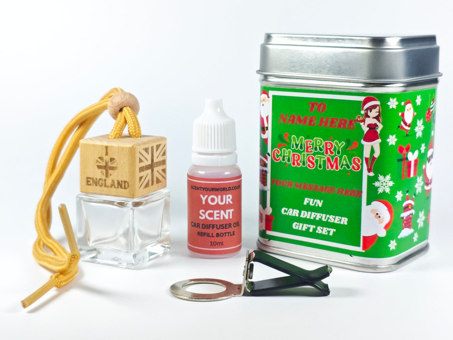 Christmas car diffuser gift set - I love england