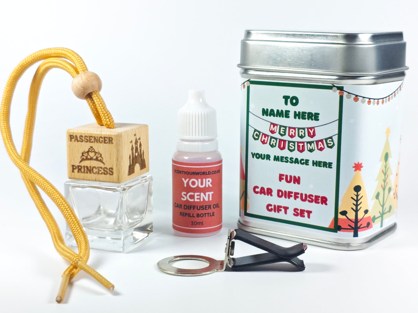 Christmas car diffuser gift set - Passenger princess