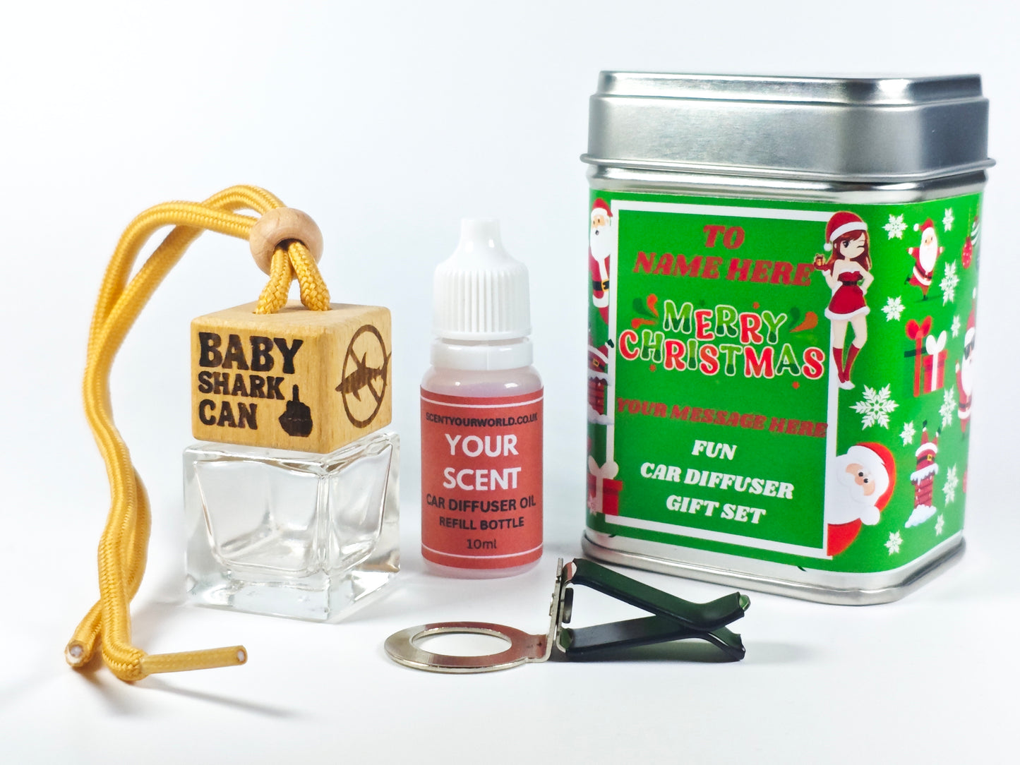 Christmas car diffuser gift set - Baby shark can...