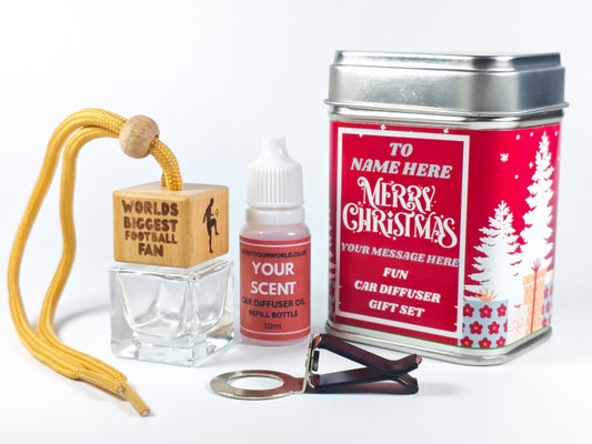Christmas car diffuser gift set - World's biggest football fan