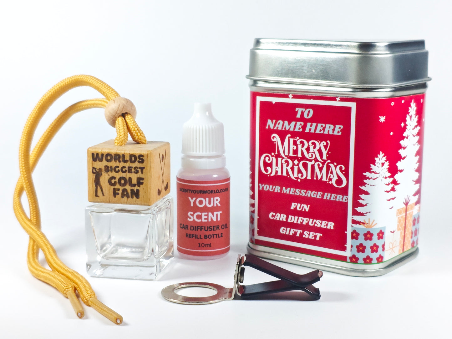 Christmas car diffuser gift set - World's biggest golf fan