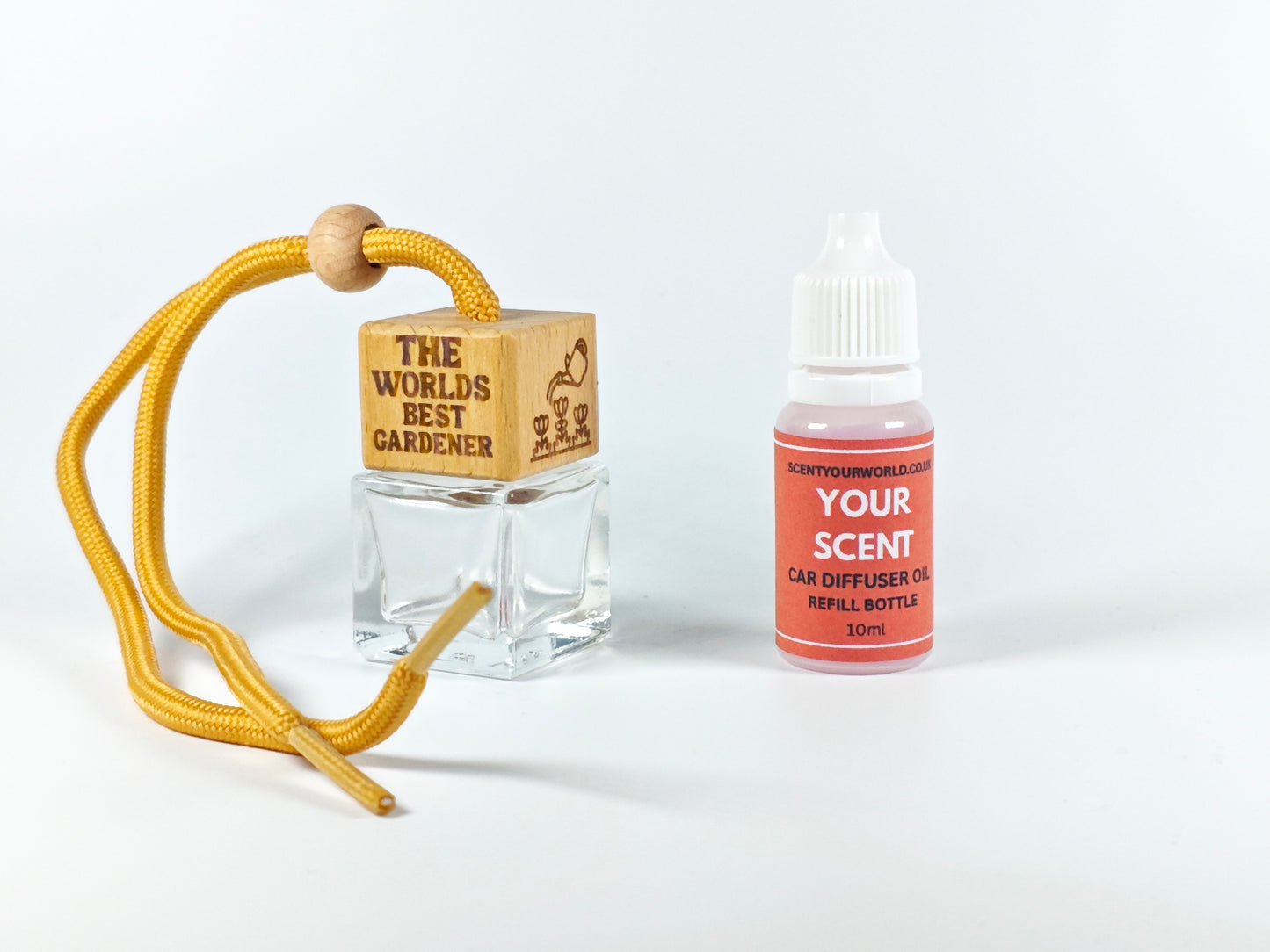 Fun refillable car diffuser - World's best gardener