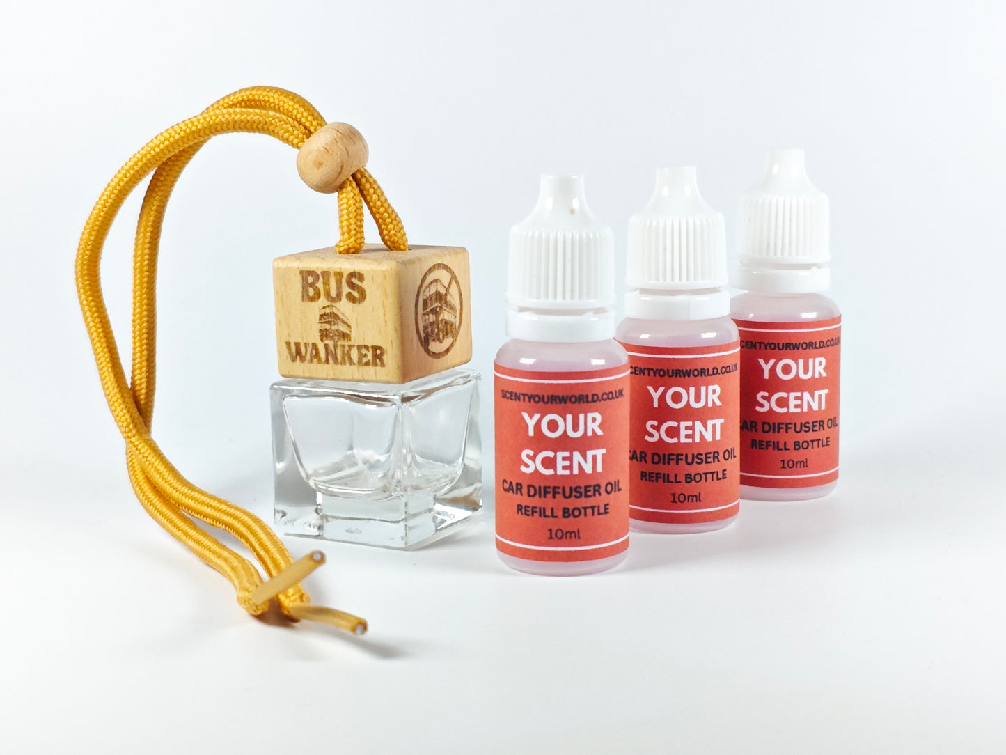 Fun refillable car diffuser - Bus wanker