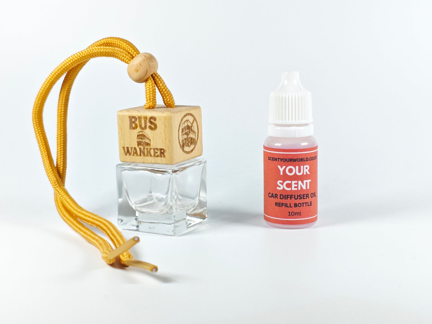 Fun refillable car diffuser - Bus wanker