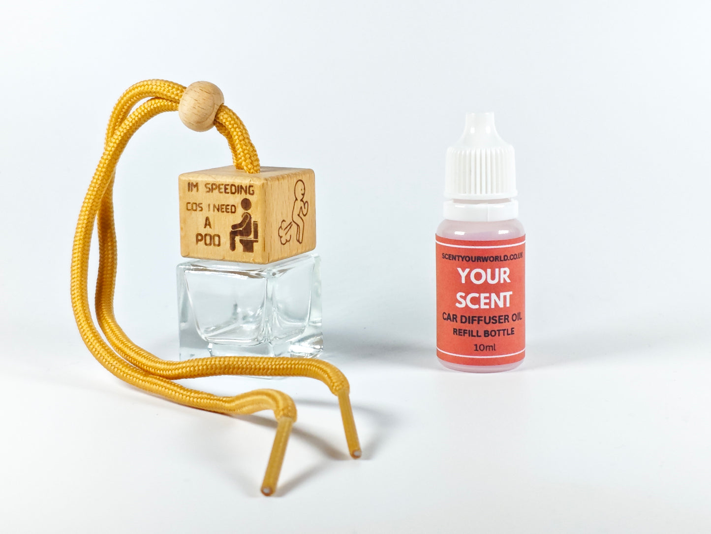 Fun refillable car diffuser - I'm speeding cos I need a poo