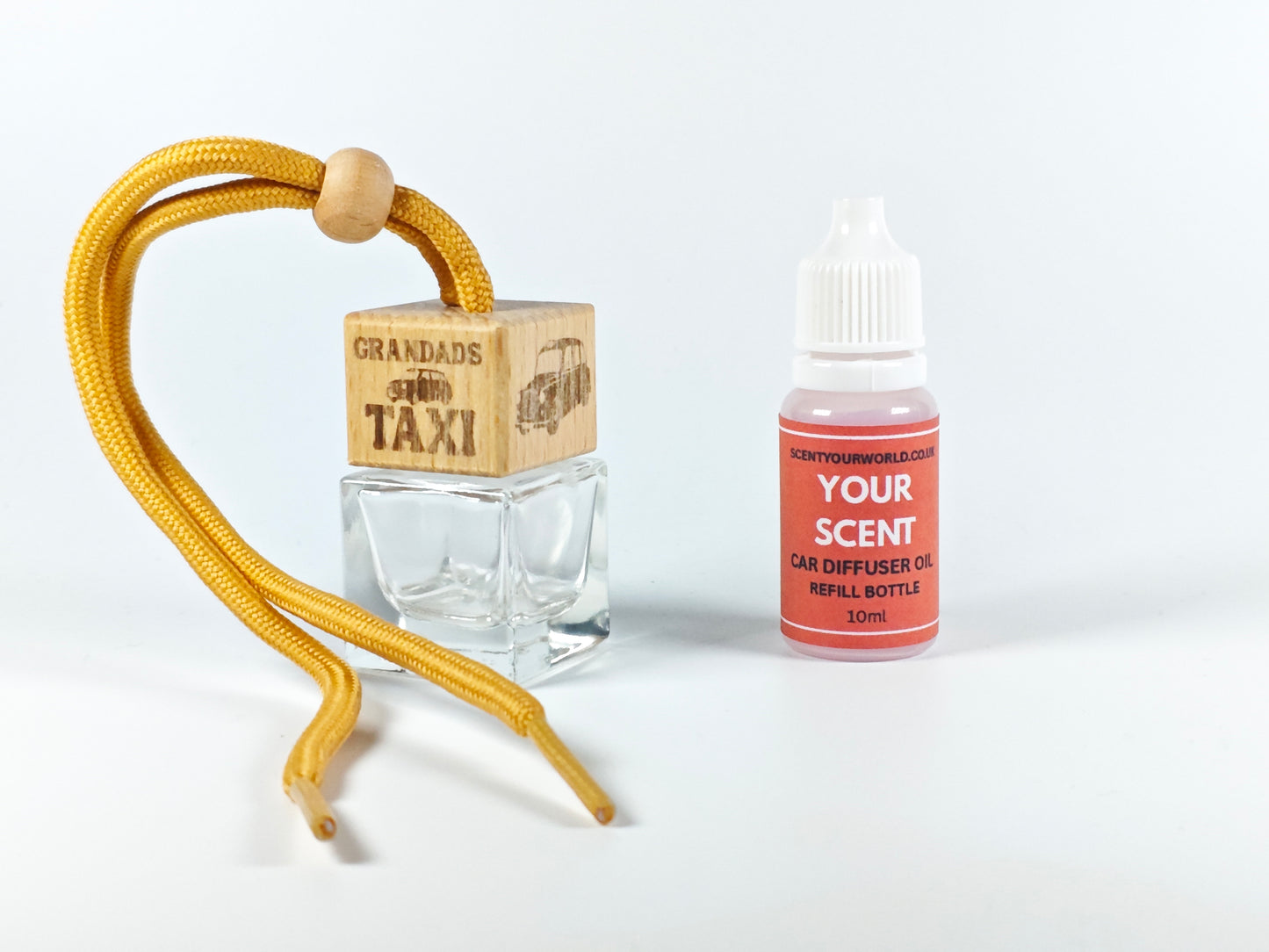 Fun refillable car diffuser - Grandad's taxi