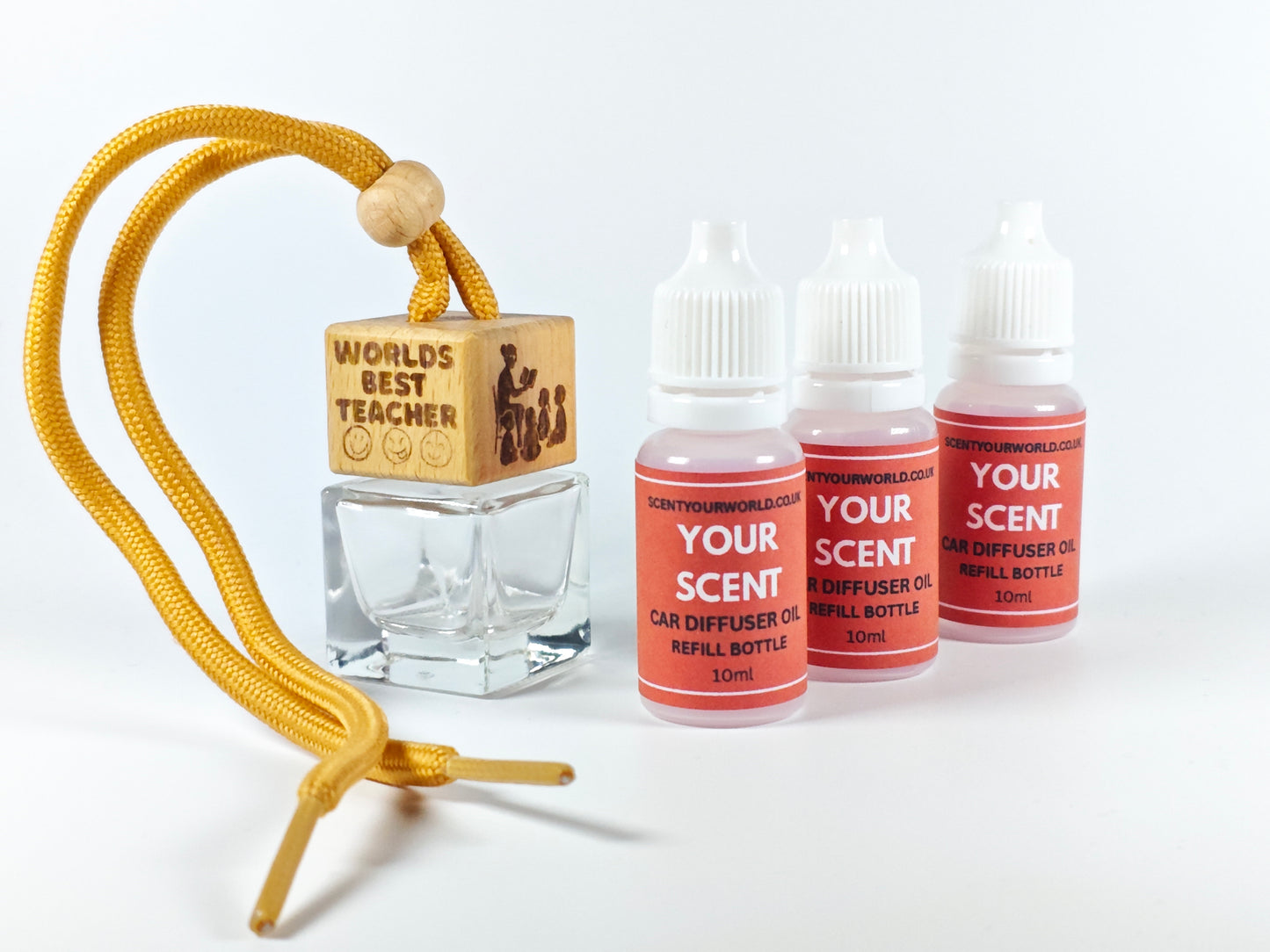 Fun refillable car diffuser - World's best teacher