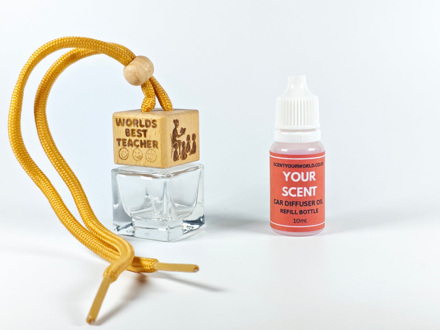 Fun refillable car diffuser - World's best teacher