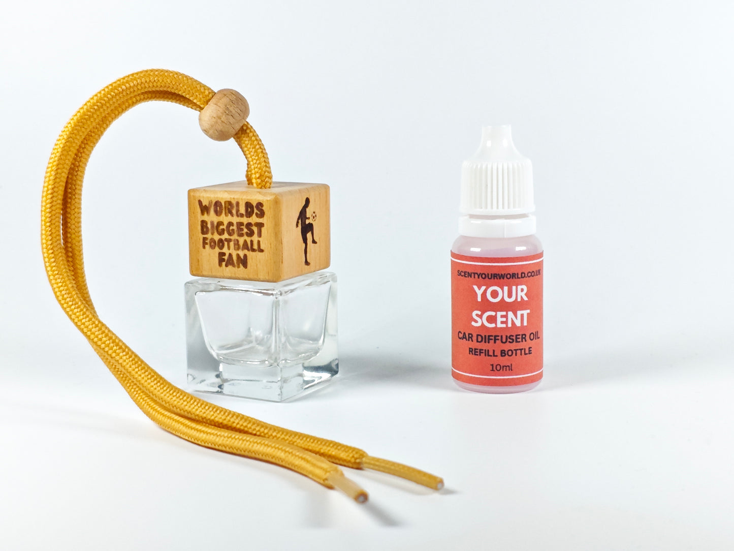 Fun refillable car diffuser - World's biggest football fan