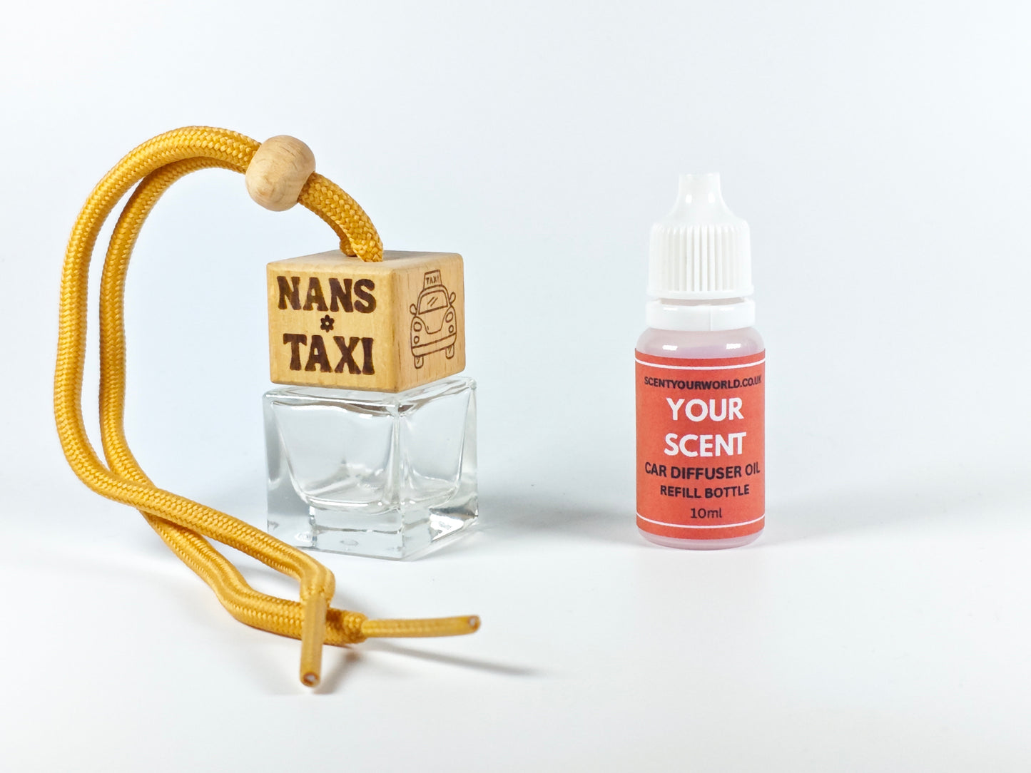 Fun refillable car diffuser - Nan's taxi