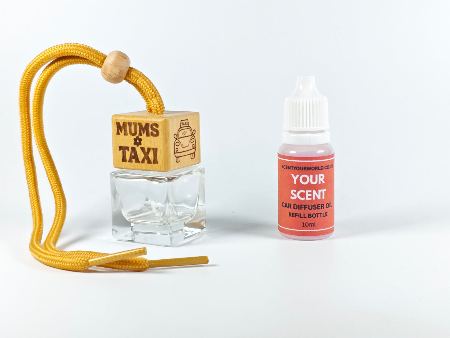 Fun refillable car diffuser - Mum's taxi