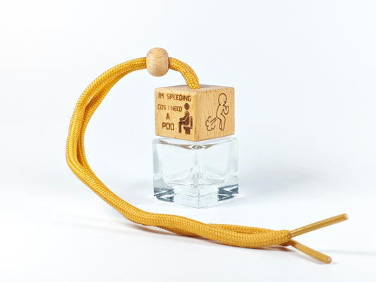 Fun refillable car diffuser - I'm speeding cos I need a poo