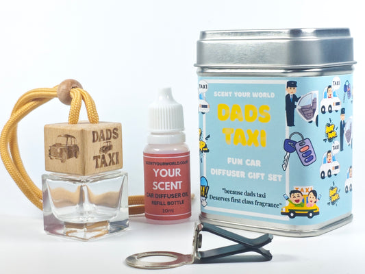 Fun car diffuser gift set - Dad's taxi