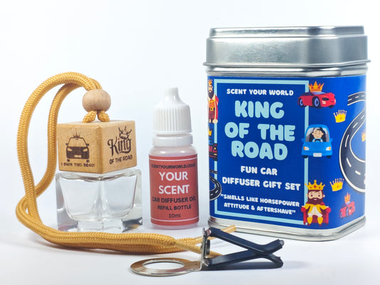 Fun car diffuser gift set - King of the road