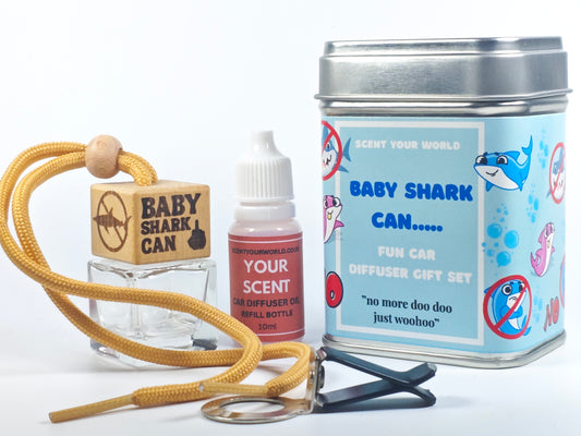 Fun car diffuser gift set - Baby shark can...