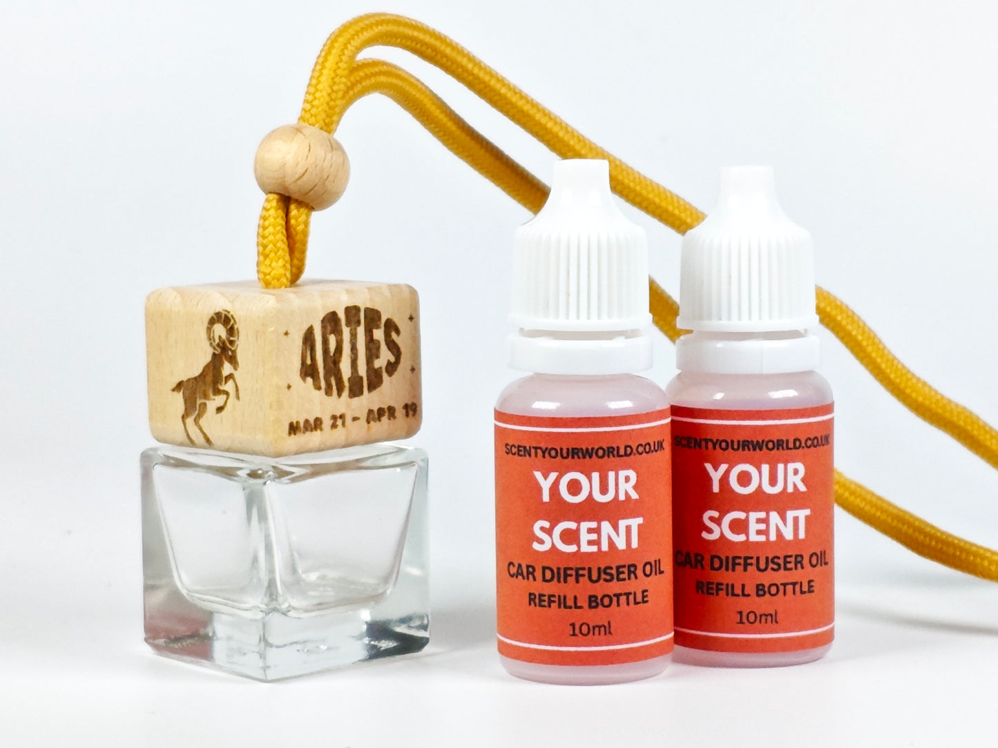 Aries - Zodiac - Refillable car diffuser