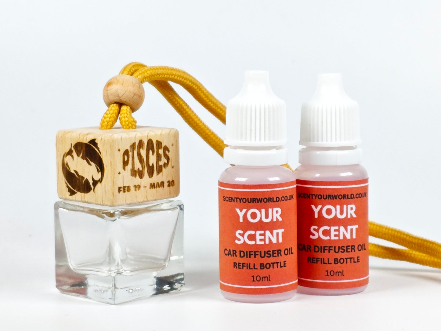 Pisces - Zodiac - Refillable car diffuser