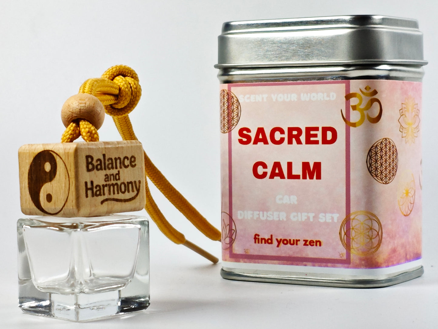 Yin yang - Sacred - Refillable car diffuser