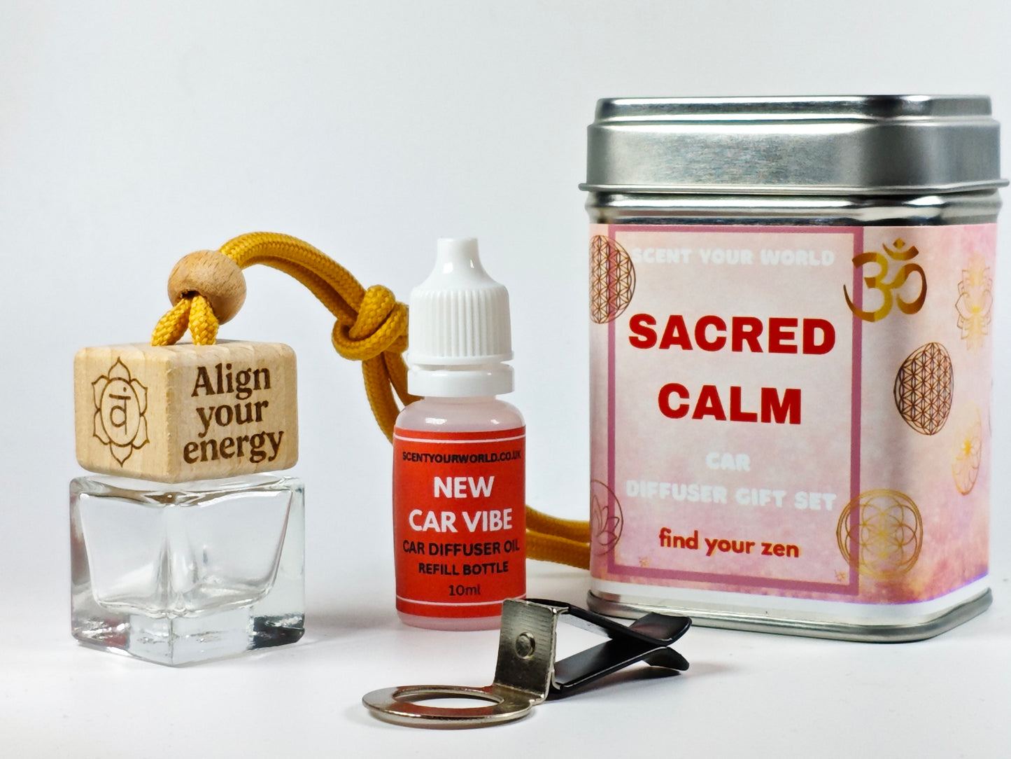 Chakra - Sacred - Refillable car diffuser