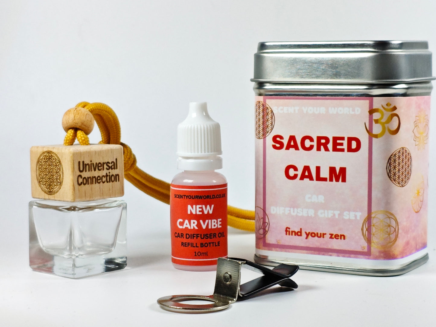 Sacred geometry - Sacred - Refillable car diffuser