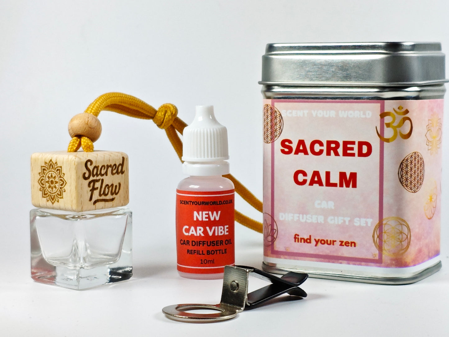 Mandala - Sacred - Refillable car diffuser