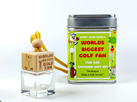 Fun refillable car diffuser - World's biggest golf fan