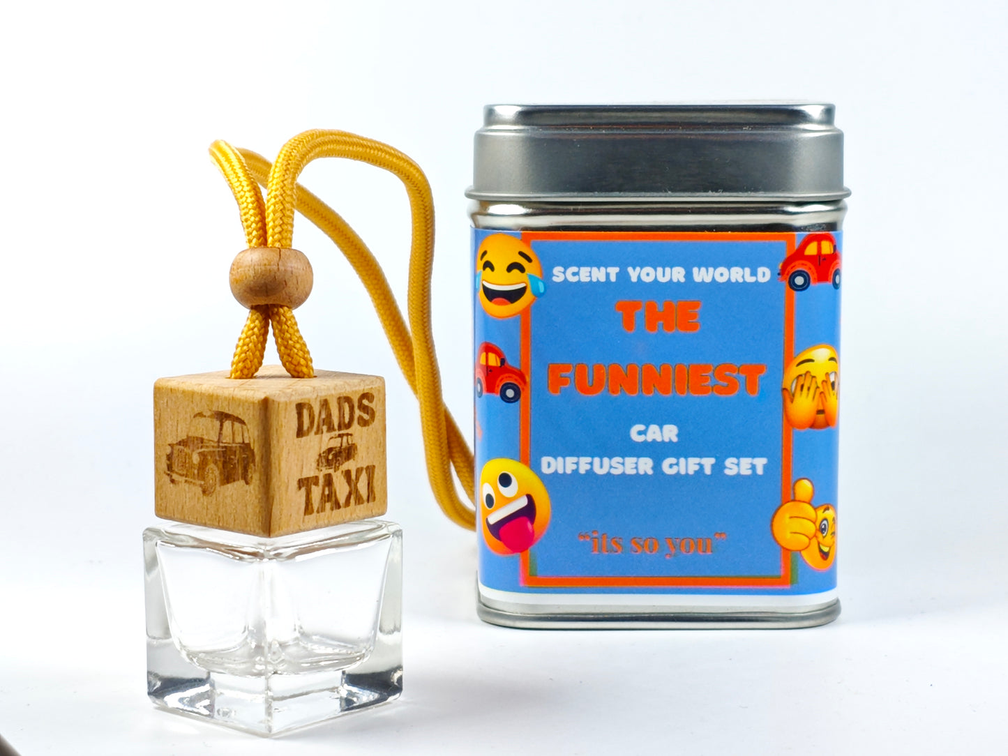Fun refillable car diffuser - Dad's taxi