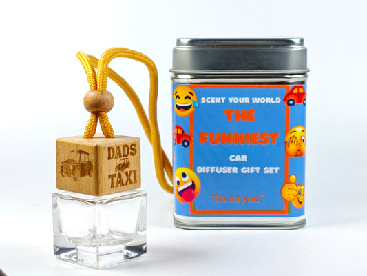 Fun refillable car diffuser - Dad's taxi