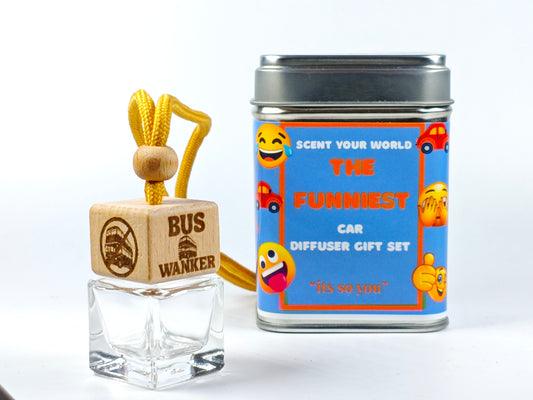 Fun refillable car diffuser - Bus wanker