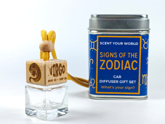 Virgo - Zodiac - Refillable car diffuser