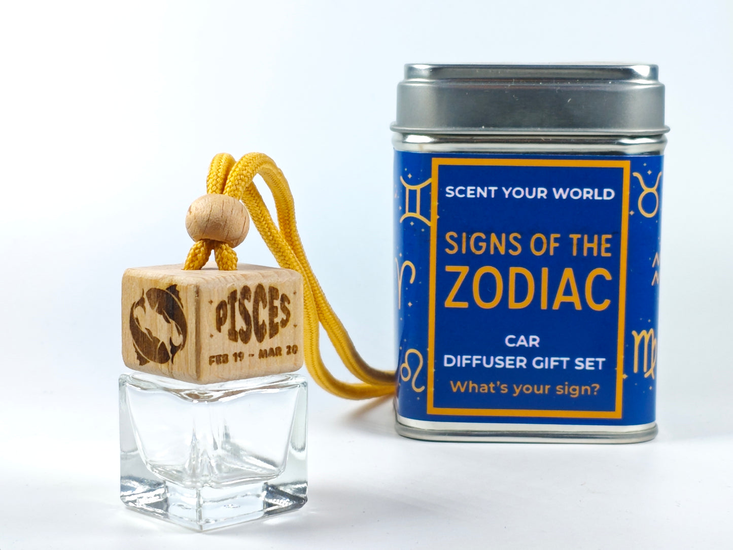 Pisces - Zodiac - Refillable car diffuser